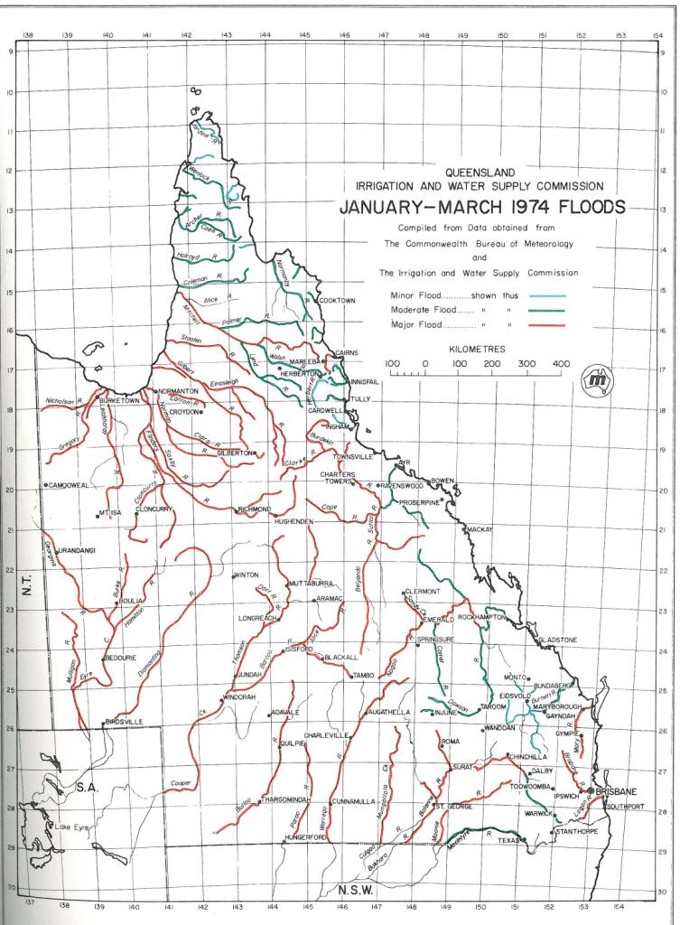 Queensland in flood, 1974 Queensland Historical Atlas