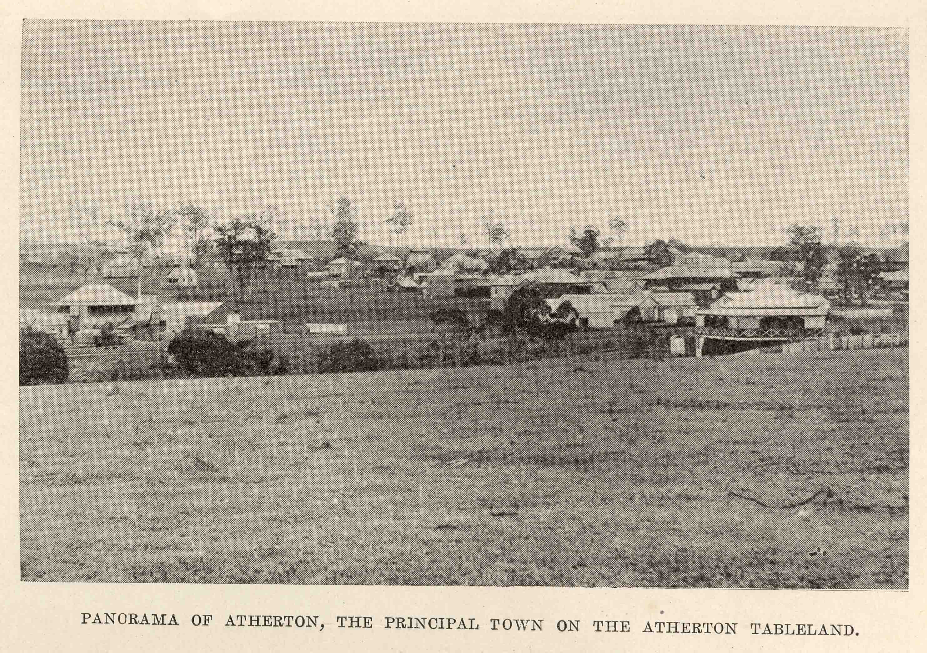 Panorama of Atherton, 1918 Queensland Historical Atlas