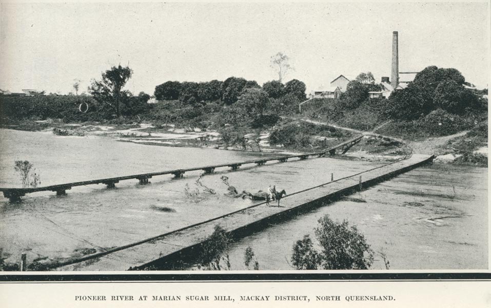 Pioneer River at Marian Sugar Mill, 1914 Queensland Historical Atlas