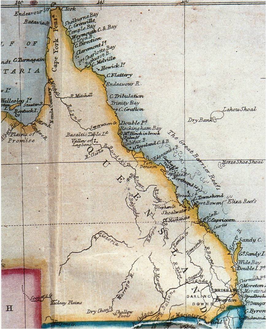 Edward Stanford's map of Queensland, 1861 Queensland Historical Atlas