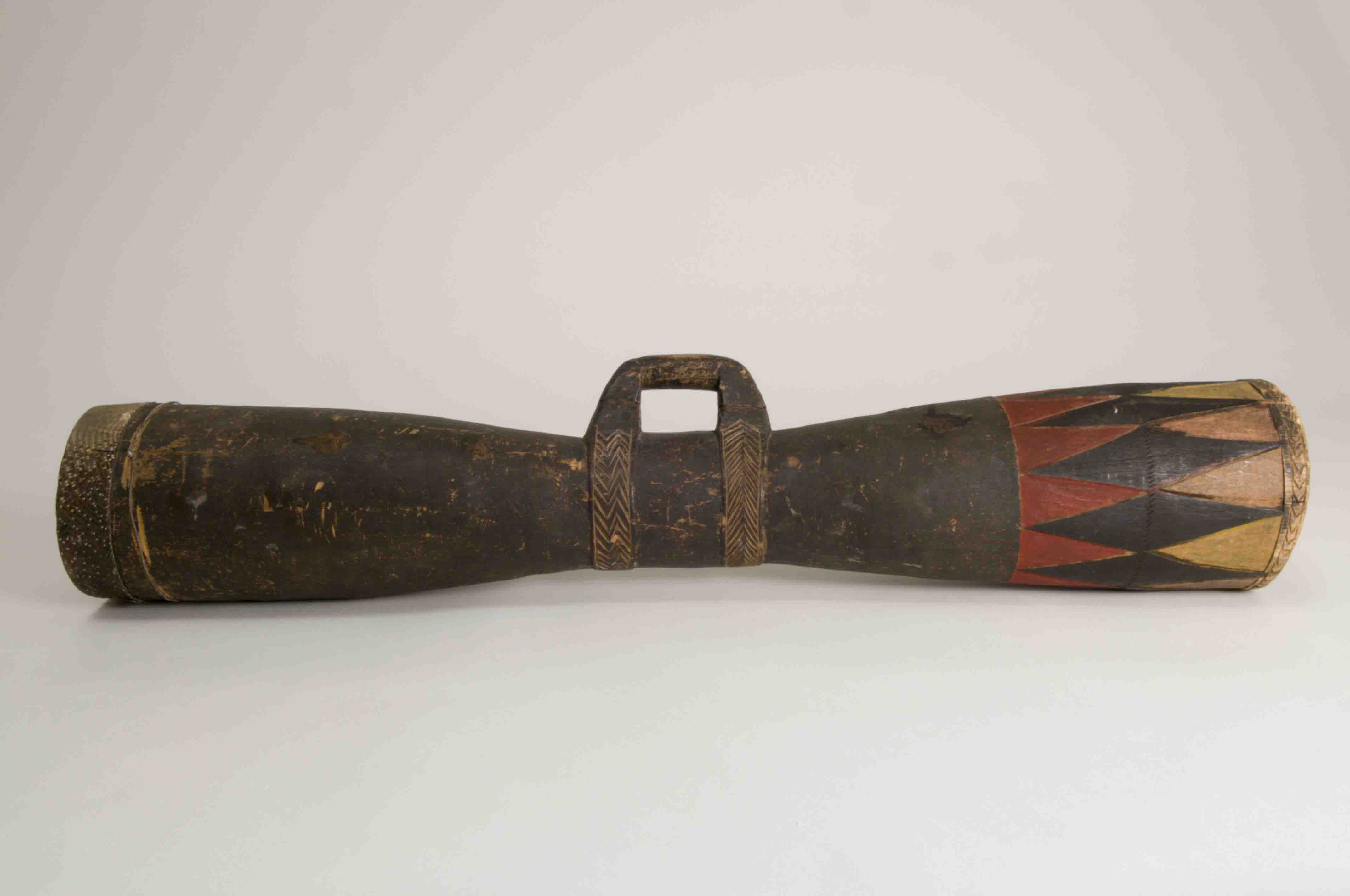 Drum from Saibai Island, Torres Strait, c1950s Queensland Historical