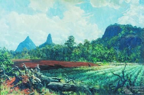 Glasshouse Mountains 1945