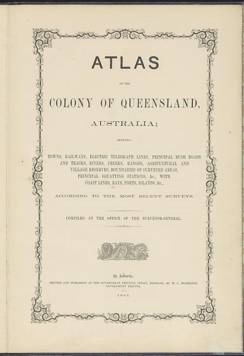 1865 Atlas Title Page