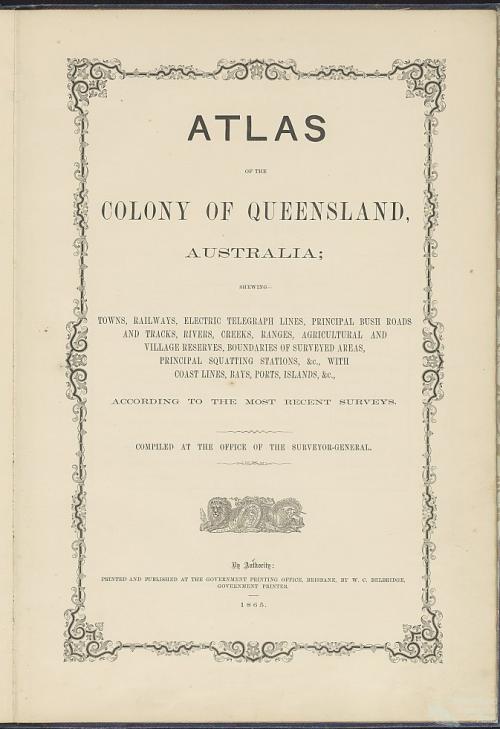 1865 Atlas Title Page