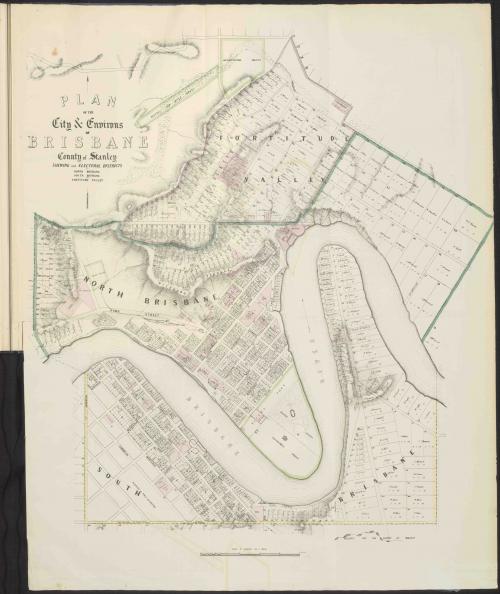 City and environs of Brisbane, 1865