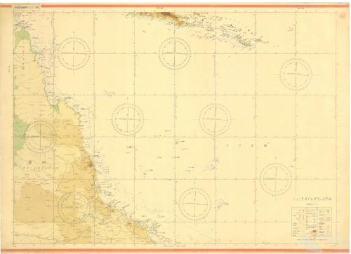 Japanese map of the Coral Sea, 1942