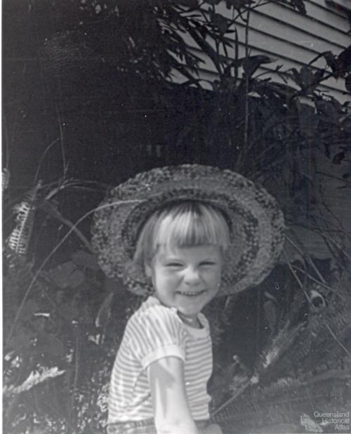 Francesca in the garden in St Lucia, c1964