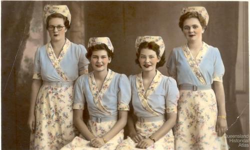 Waitresses at Ipswich’s Regal Café, c1940 