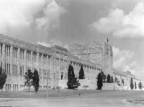 Front of the Forgan Smith Building, c1958