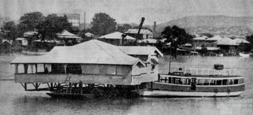 Moving house from Bulimba to Bishop Island, 1934