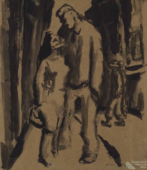 Woman and soldier (Pick up), 1942