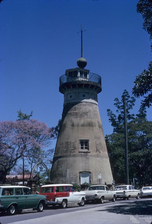 Convict-built windmill, erected in 1829, Wickham Terrace, Brisbane, 1971