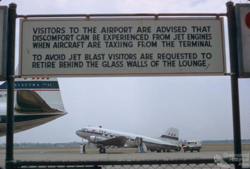 Last TAA DC3 flight in Australia, Brisbane, 1968