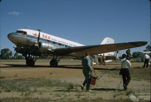 Last Trans-Australian Airways DC3 flight in Australia, Miles, 1968