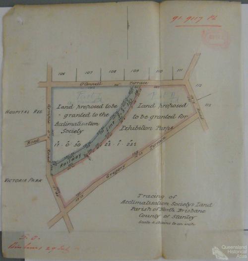Land proposed to be granted to the Queensland Acclimatisation Society, c1890