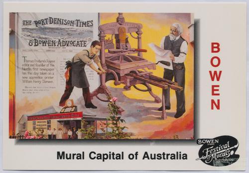 Mural "Newspaper Industry", Bowen