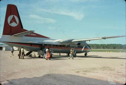 Ansett aircraft, Horn Island, 1976