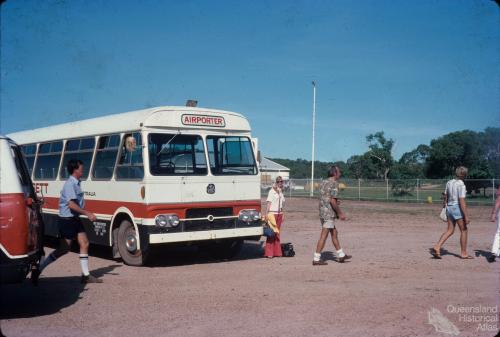 Ansett airport bus, Horn Island, 1976