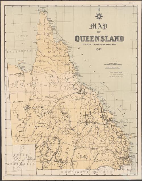 Cobb & Co routes, Queensland 1885