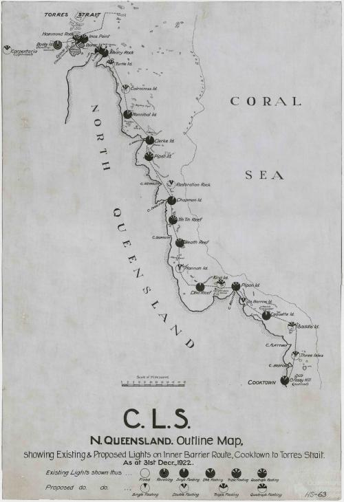 Lights on Inner Barrier Route, 1922