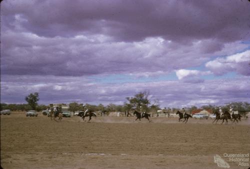 Thylungra station polo cross, west of Quilpie, 1976