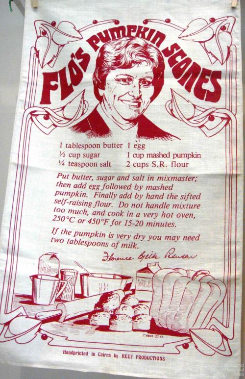 Flo's pumpkin scones tea-towel
