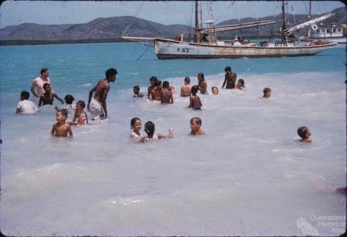 Swimming, Thursday Island, 1958