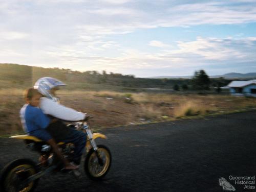 Going bush on motorbikes, Cherbourg, 2010