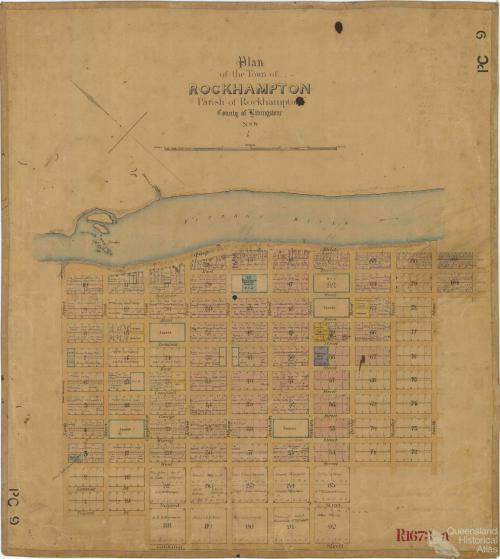 Plan of Rockhampton, 1858