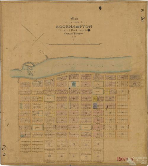 Plan of Rockhampton, 1858