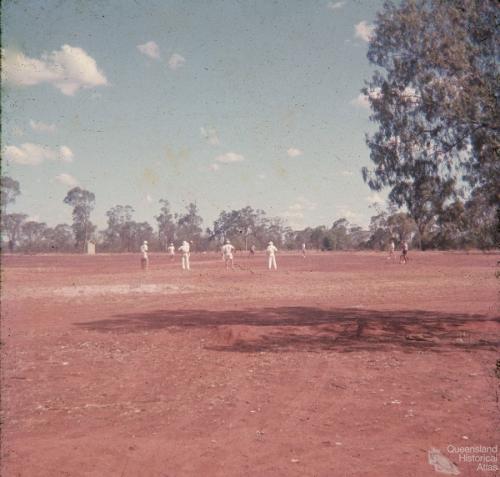 Cricket in Talwood during a drought, 1965