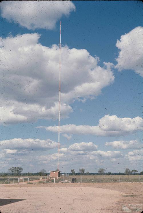 Emerald radio mast for station 4QD, 1960s