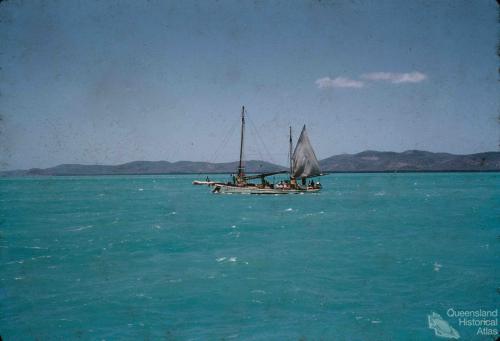 Pearling luggers, Thursday Island, 1959