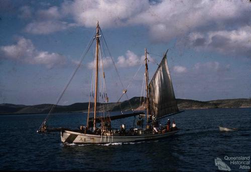 Pearling luggers, Thursday Island, 1959