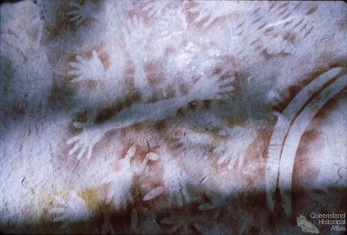 Aboriginal rock art, Carnarvon National Park, 1967