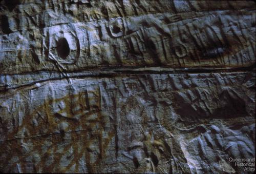 Aboriginal rock art, Carnarvon National Park, 1967