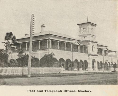 Post and telegraph offices, Mackay, c1908