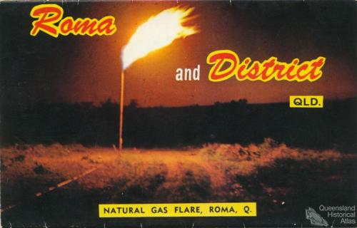 Gas flare, Roma, c1962