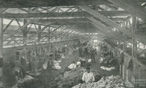 Tinnenburra Woolshed, 1918