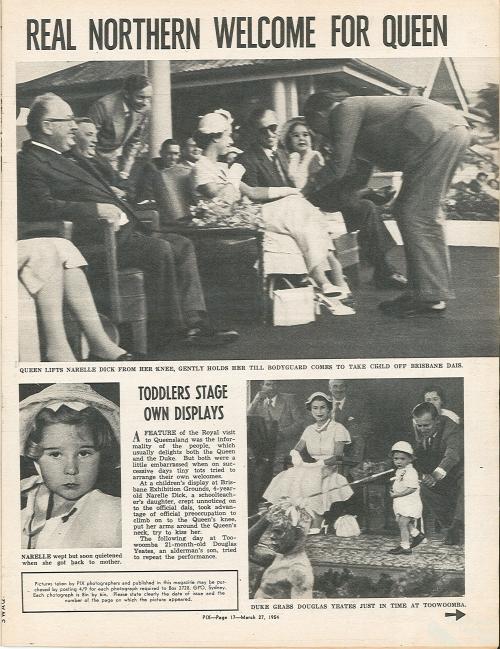 The Queen in Queensland, Pix 27 March 1954