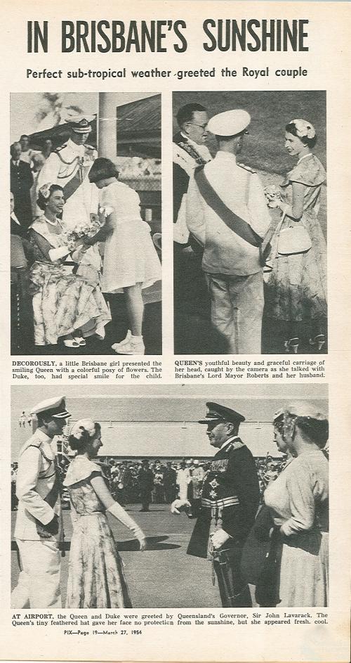 The Queen in Queensland, Pix 27 March 1954