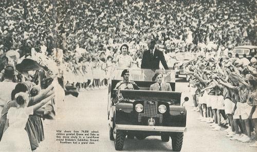 The Queen in Queensland, Pix 27 March 1954