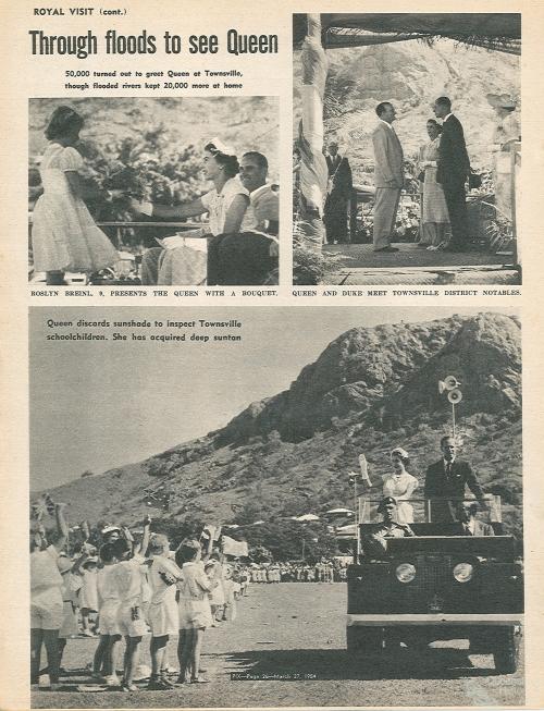 The Queen in Queensland, Pix 27 March 1954