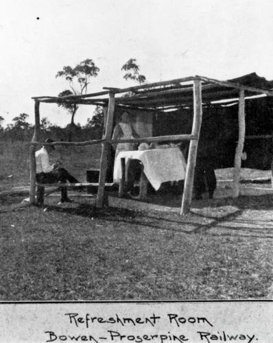 Refreshment Room on the Bowen-Proserpine Railway, 1922