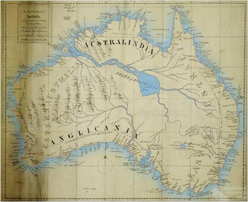 Sketch of the coasts of Australia and the supposed Entrance of the Great River, 1827