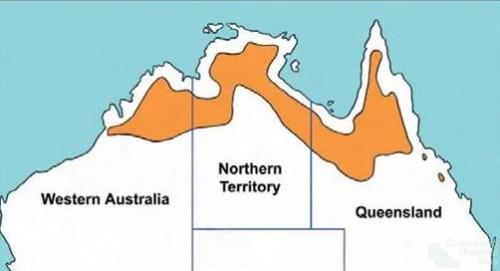 Distribution of Australian freshwater crocodiles, 2010