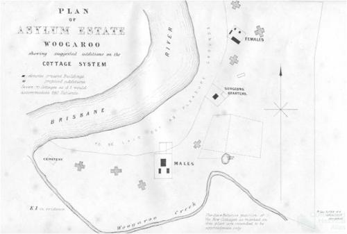 Plan of Asylum Estate Woogaroo (Goodna)