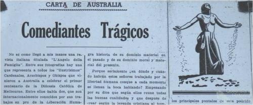 Letter from Australia, Salvador Torrents