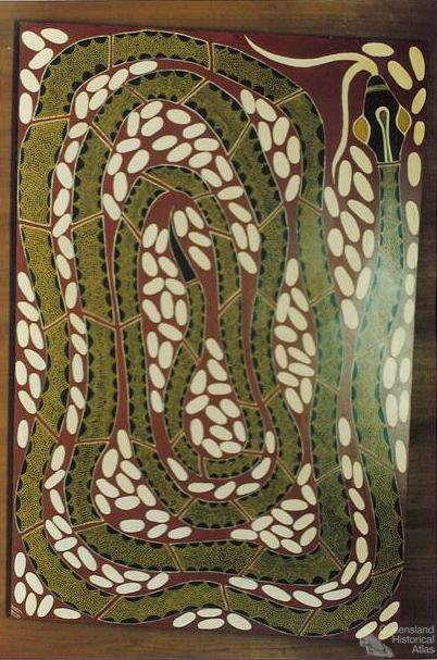 Carpet snake painting