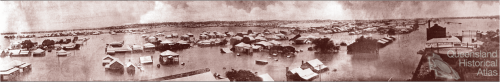 Flood panorama, Rockhampton, 1918